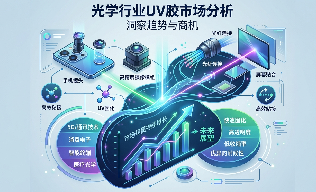UV胶在光学行业的应用与市场分析 |铬锐特实业