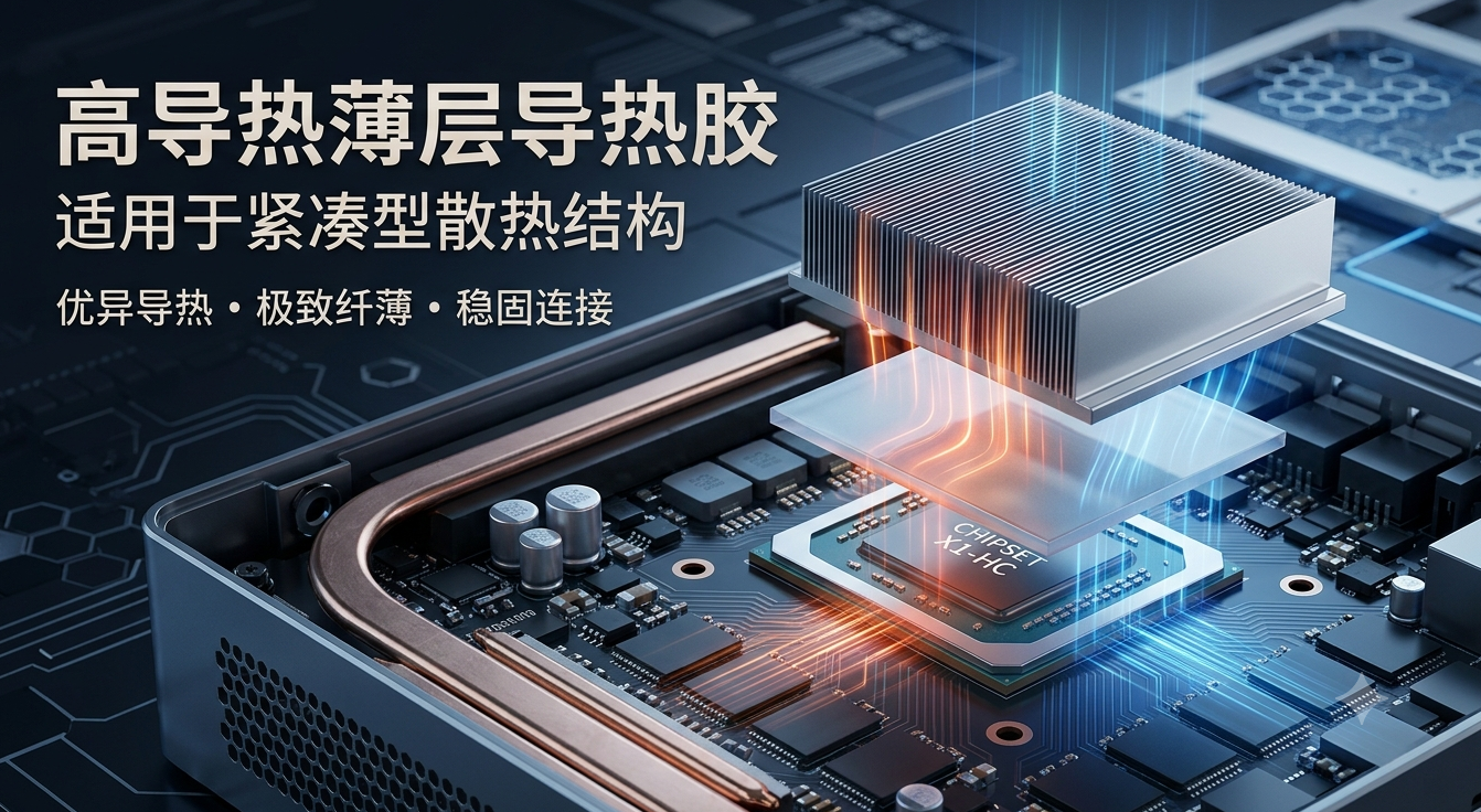 高导热薄层导热胶：适用于紧凑型散热结构